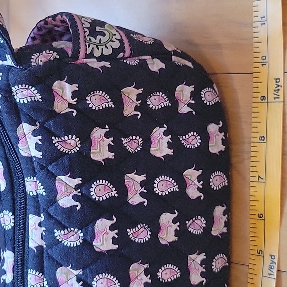 Vera Bradley bag with pink elephant print - Picture 4 of 8